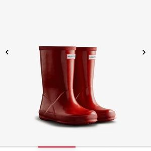 Hunter boots - kids red
